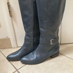 Nine West Over the Knee Boots - Slate Blue